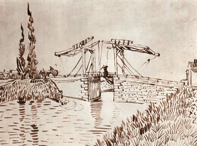 The Langlois Bridge at Arles (The Drawbridge) by Vincent van Gogh